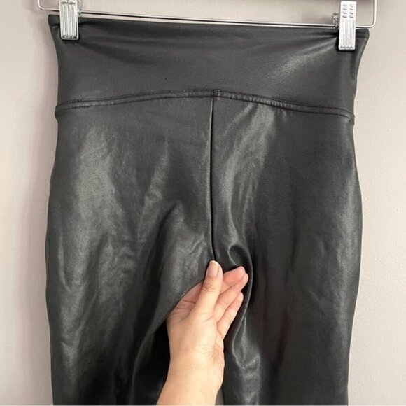 Spanx Black Faux Leather Leggings - XS/S - Picture 6 of 8